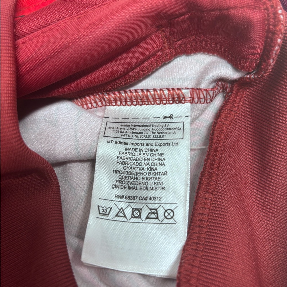 Adi Rare Firebird Tracktop Flower Red size Medium - Picture 10 of 12